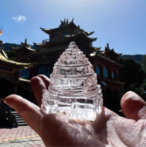 Tibet kailash crystal altar city transfer energy home decoration