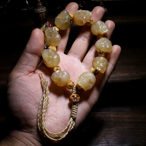 kailash natural goat horn beads