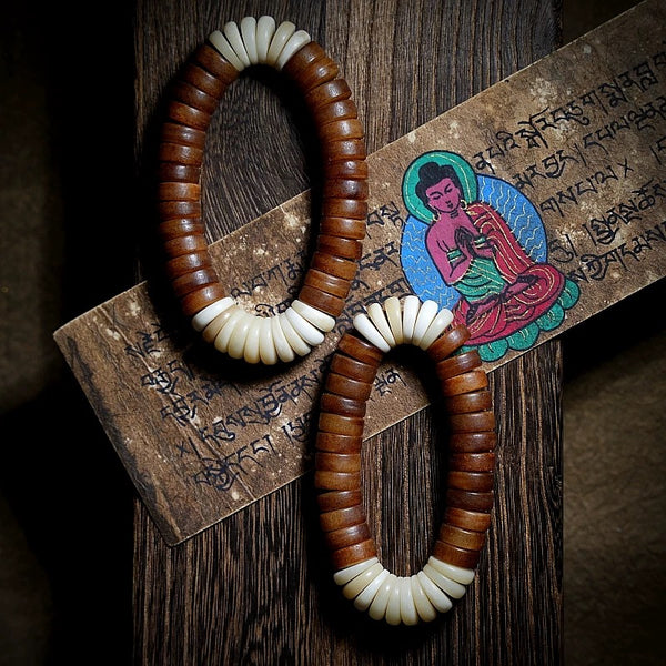 kailash natural yak and camel bone Tibetan bracelet
