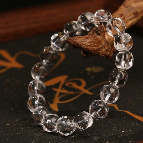 KailashNatural white crystal wealth bead bracelet